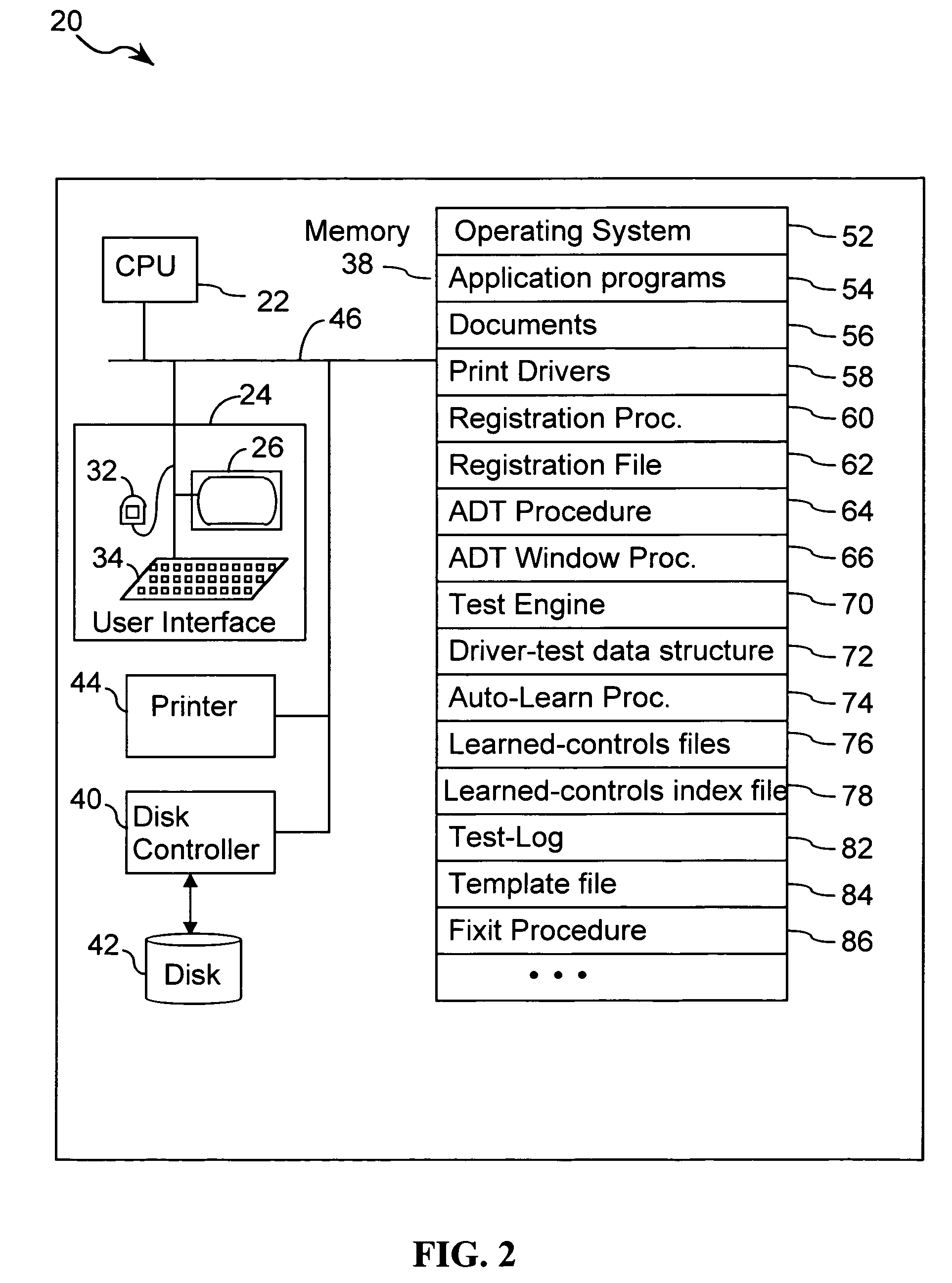 Apparatus and method for automated testing of print drivers in a computer system