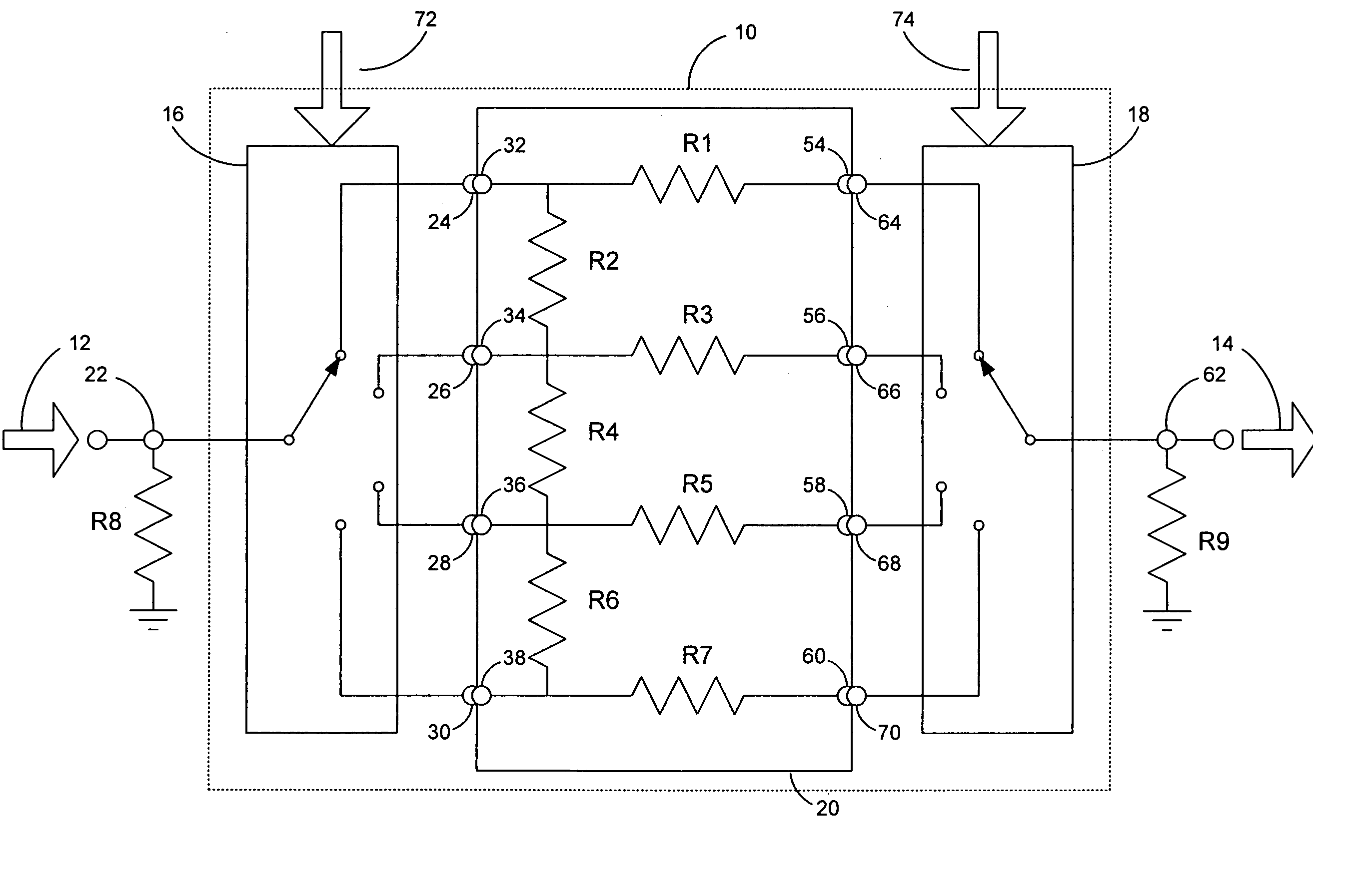 High-resolution variable attenuation device