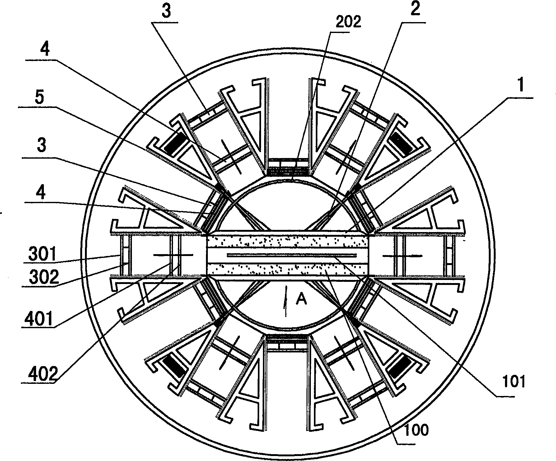 Multiple layered stereo parking facility