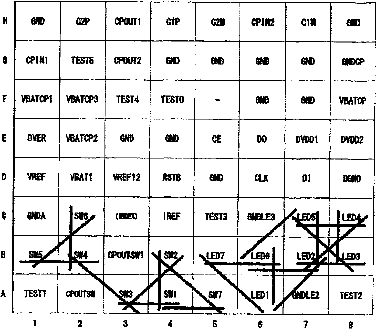 Detection method of LED (light-emitting diode) lamp array