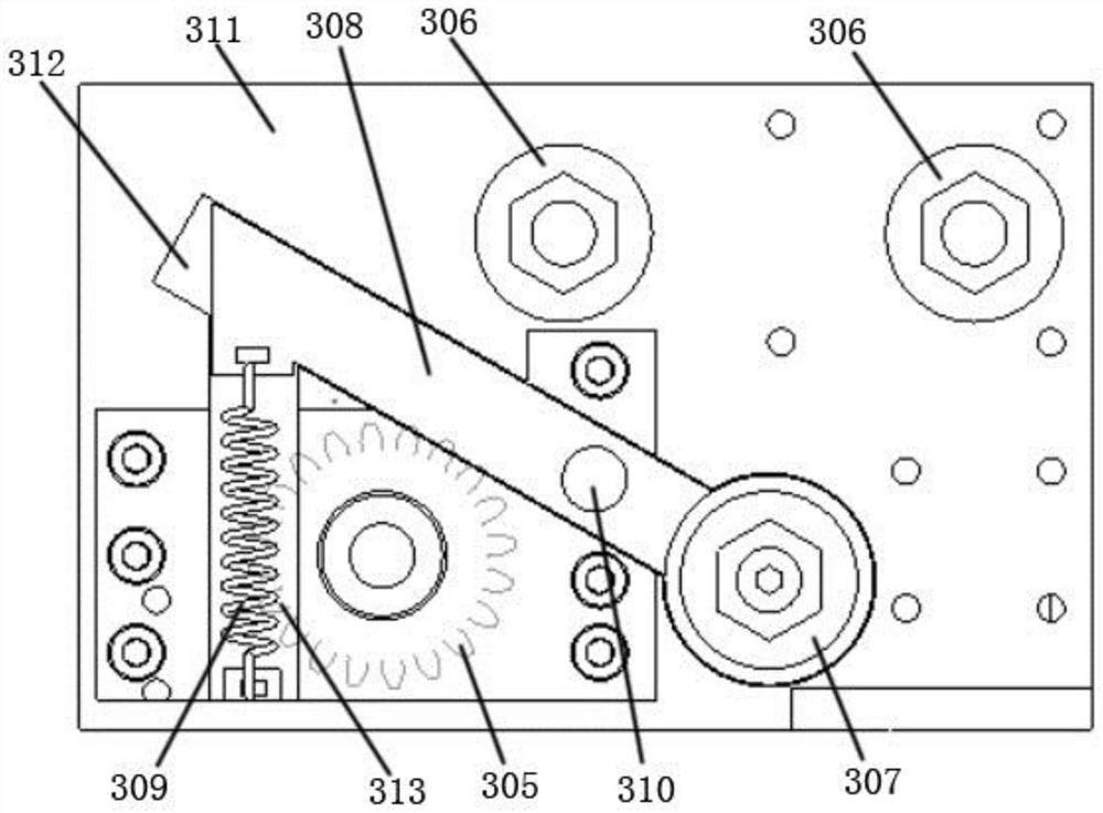 A space unfolding and retracting linear motion mechanism and a load unfolding and retracting device