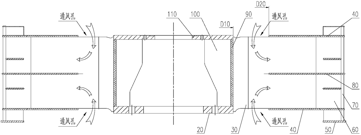 A ventilated adjustable hydraulic turbine generator rotor bracket