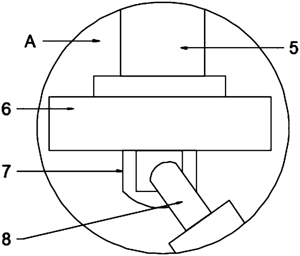 Stirring reaction device for producing carboxymethyl cellulose nitrate