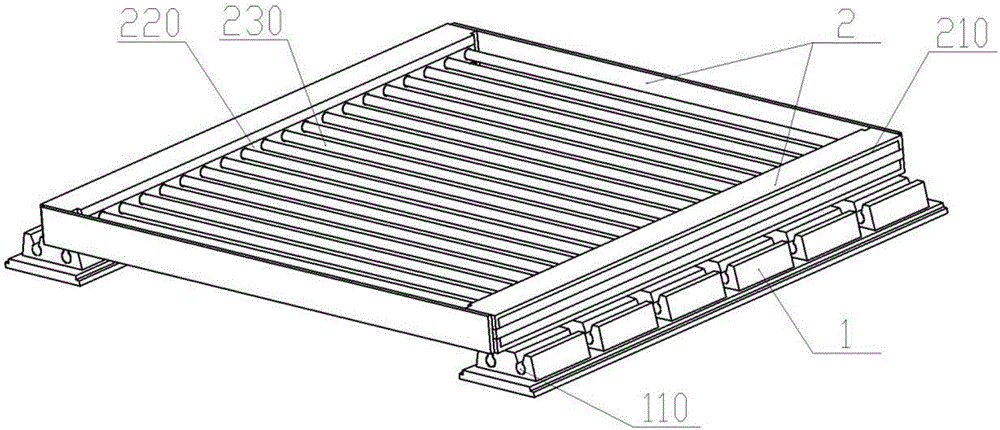 Standard rail chair type elastic rod sieve plate