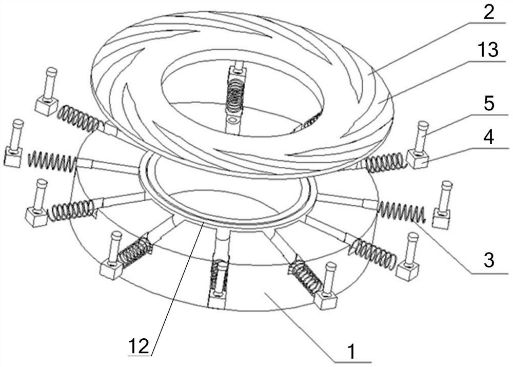 Dry gas sealing structure with controllable end face rigidity