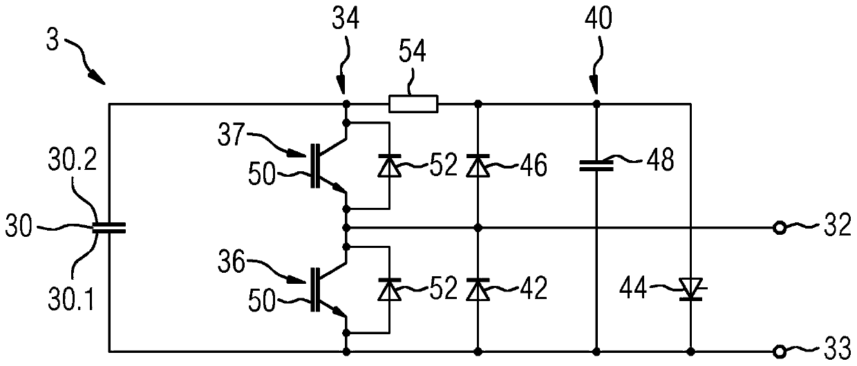 Power module for a converter and multilevel converter