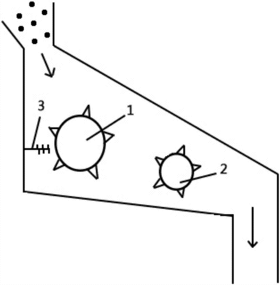 A rotary garbage crushing device