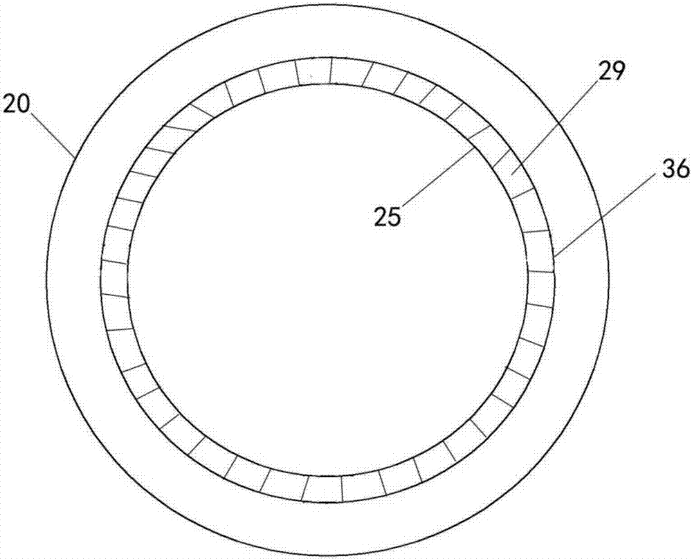 A rotary garbage crushing device