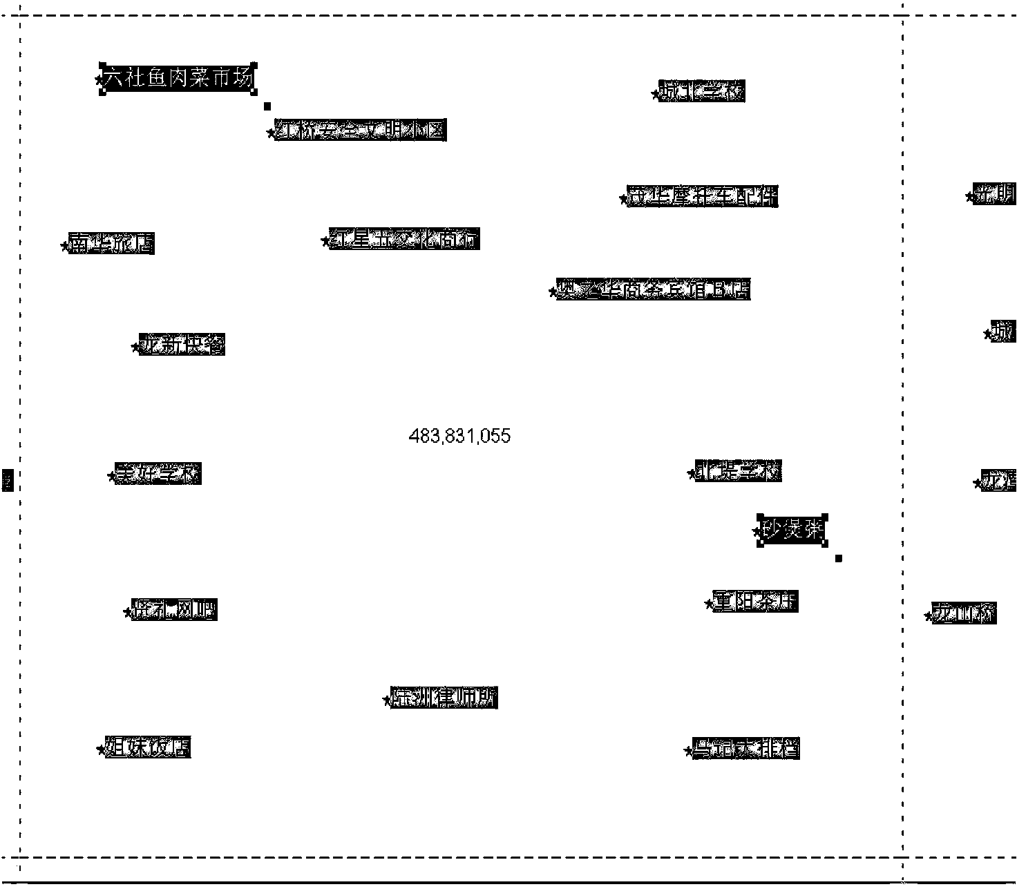 Map load based method for dynamically screening electronic map point elements