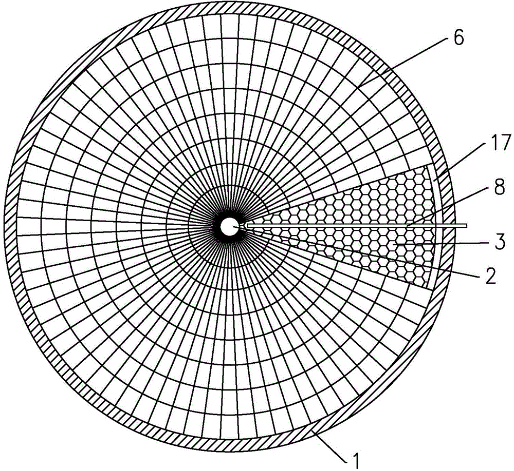 Turntable-type runoff electrode plate dust collector