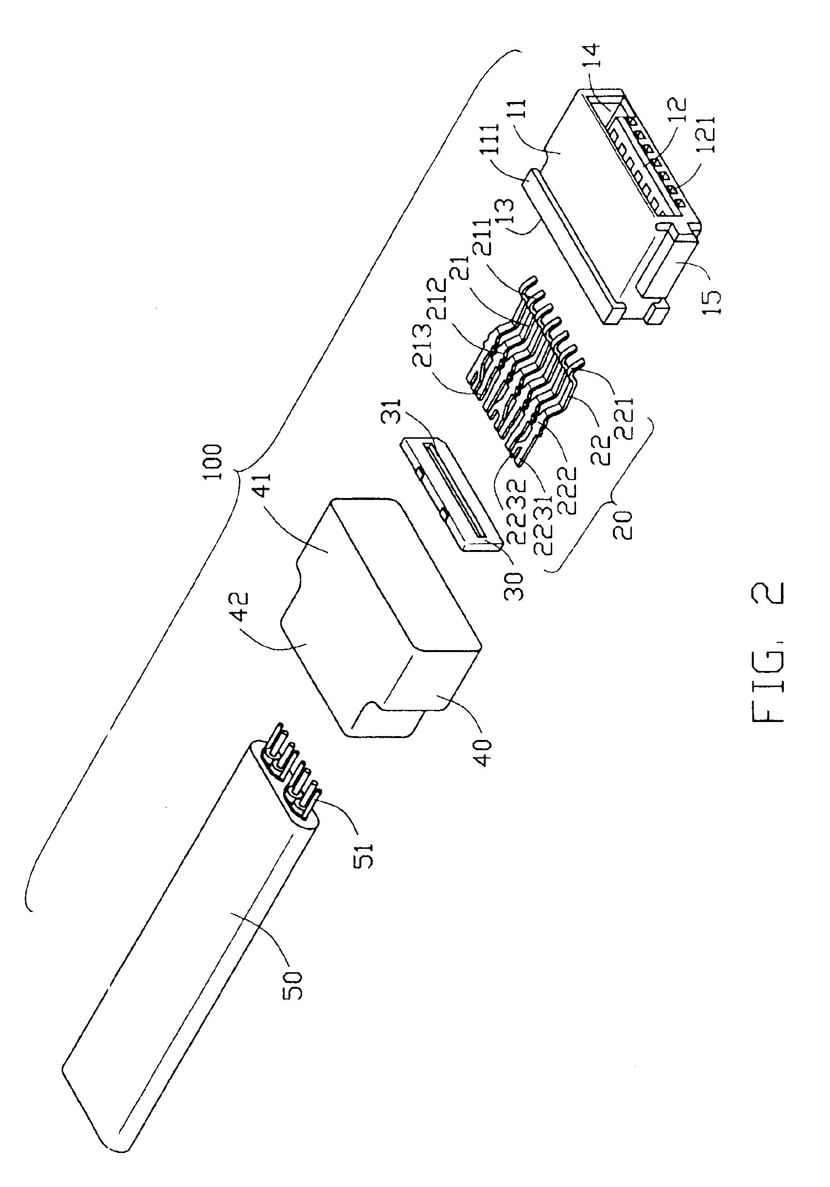 Cable end connecotr assembly with improved contact