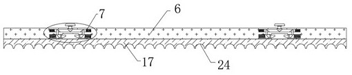 Automatic rope arranging device for coal mine winch