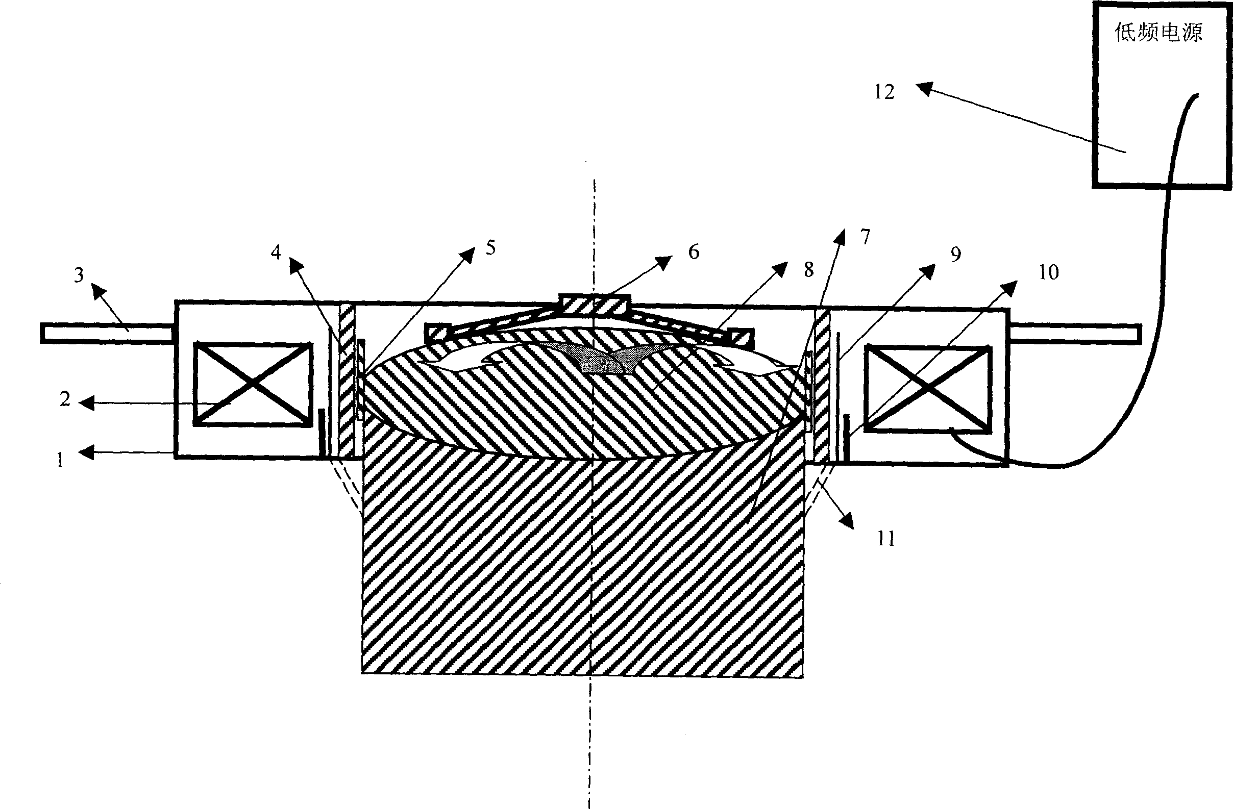 Method and equipment for inhibiting crack of high-alloying aluminium alloy square billet