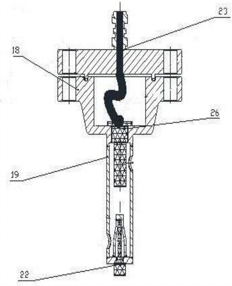 Gas humidity monitoring device for nuclear reactors