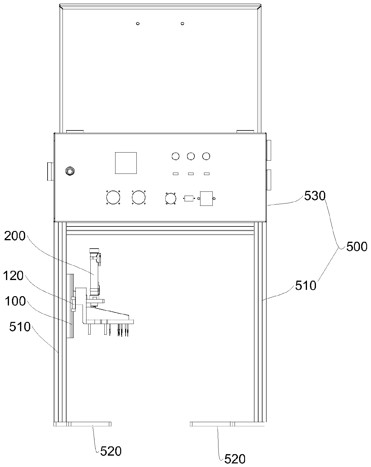 POS machine battery electric leakage detection device and POS machine production line