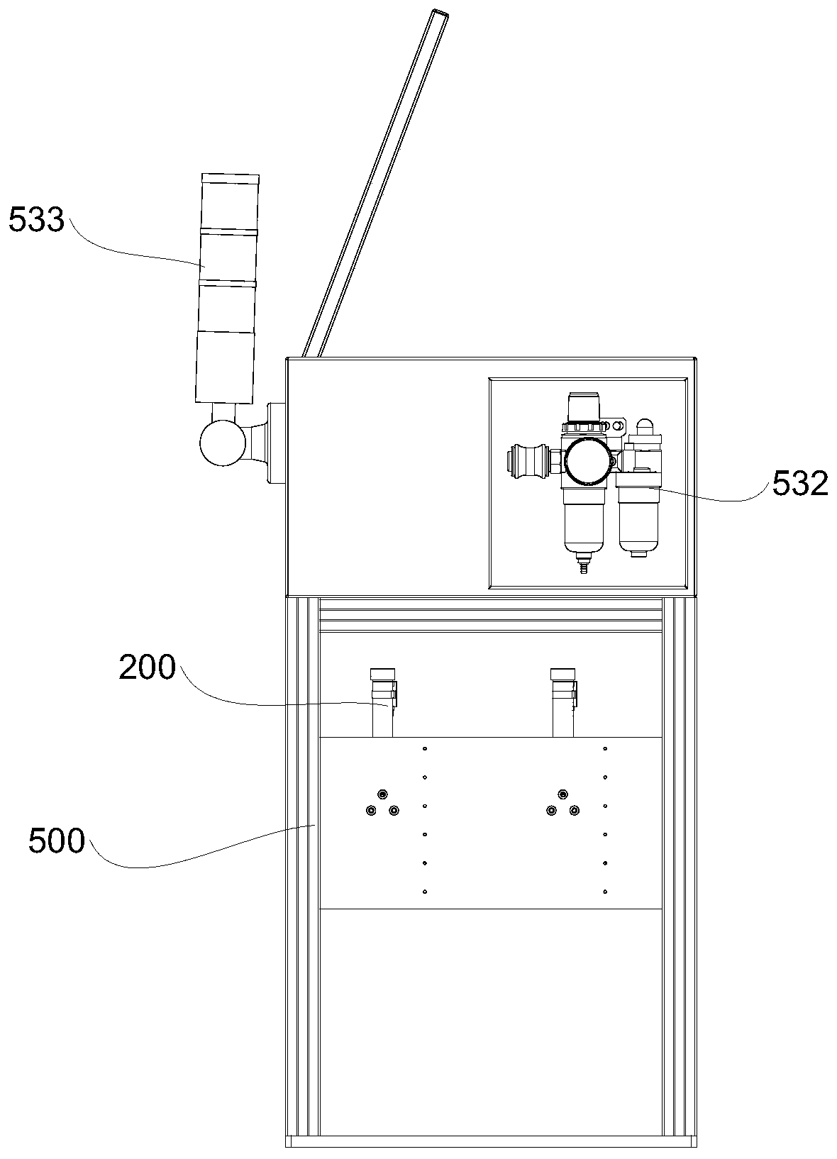 POS machine battery electric leakage detection device and POS machine production line