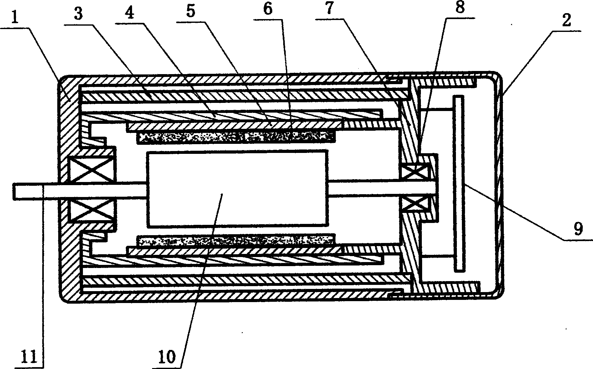 Electromagnetic interference resistant control servo motor