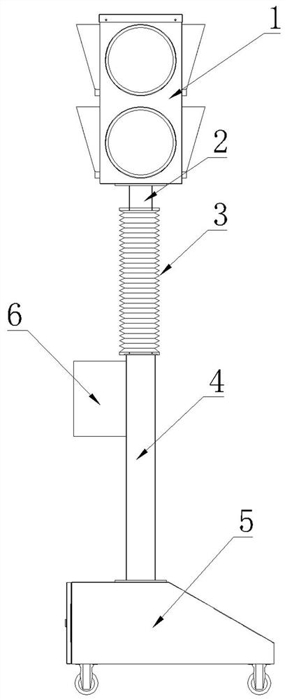 A solar traffic light