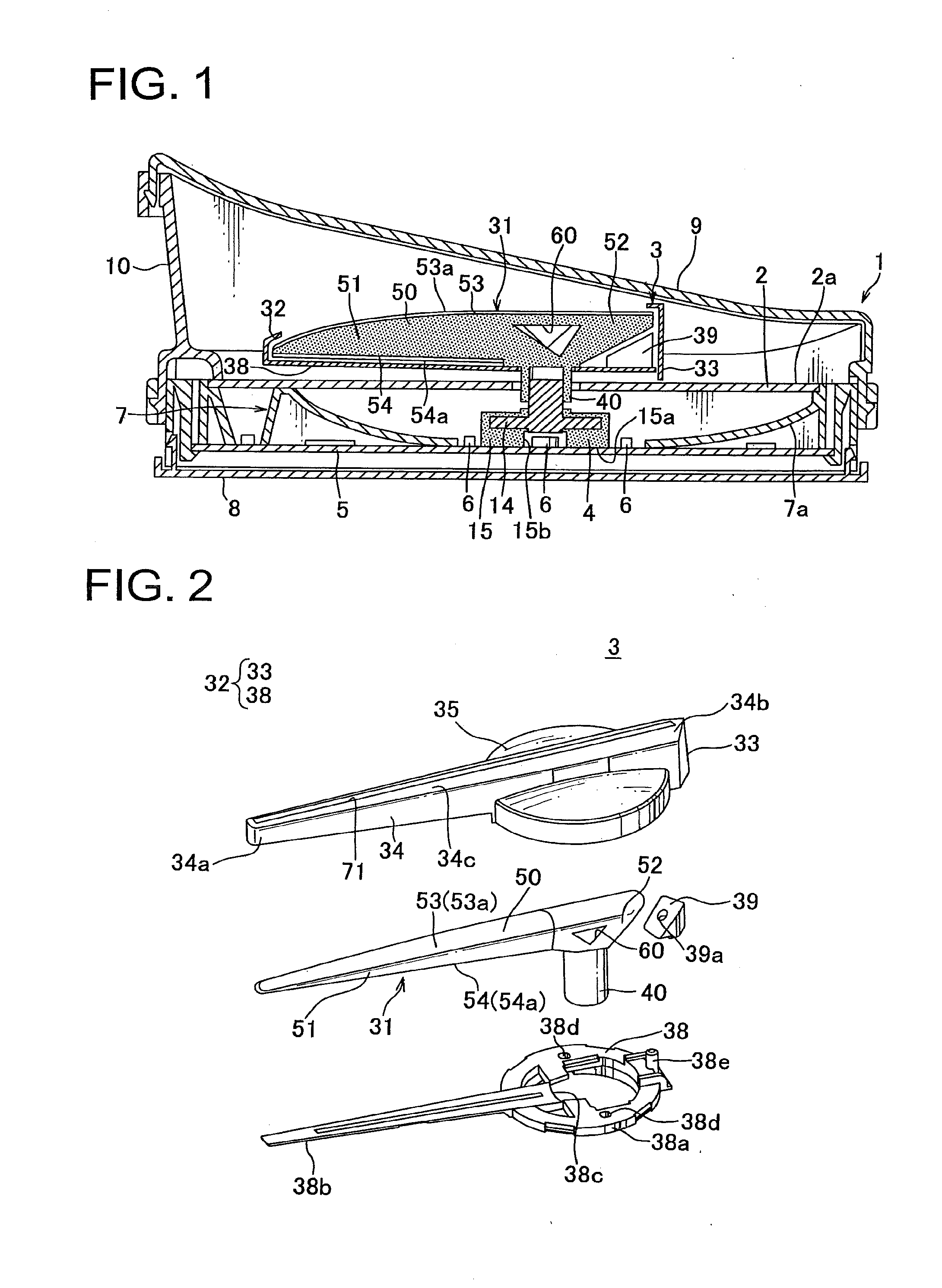 Indicator member, indicator unit and indicator instrument