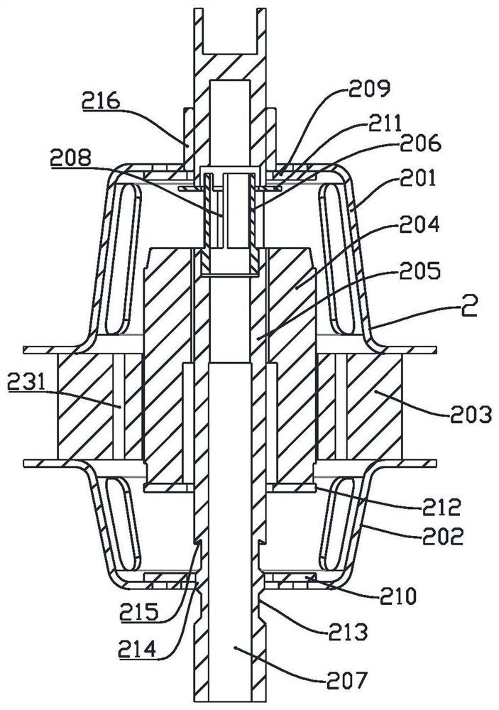 Self-balancing liquid pumping device, flooded evaporating device and its refrigeration system