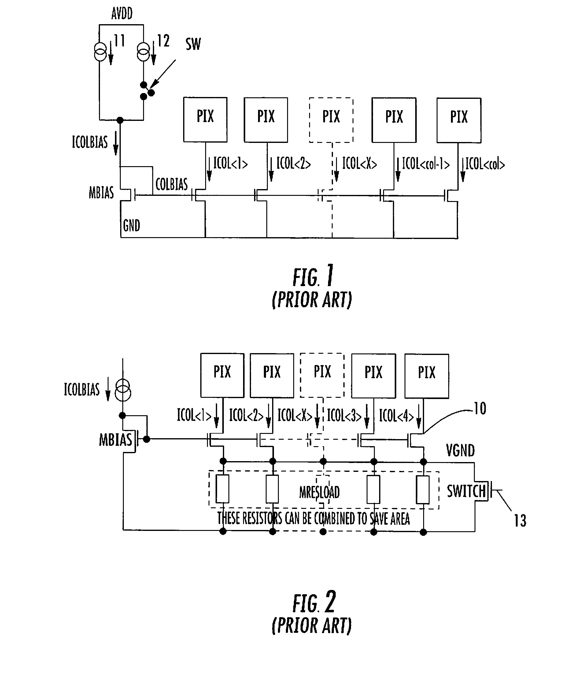 Column current source