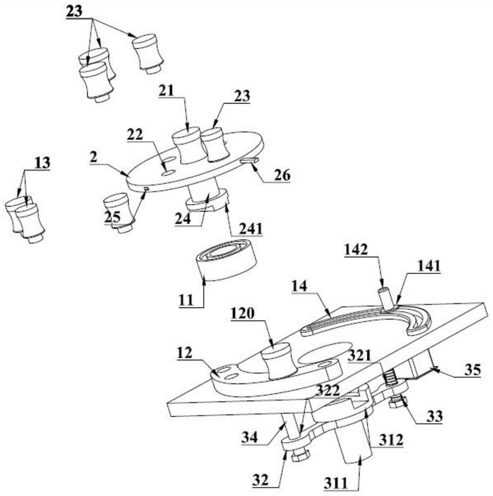 Bending device for bending machine