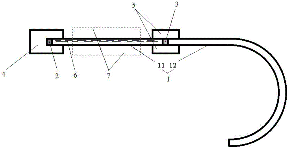 Carbon dioxide infrared hollow-core fiber laser and manufacturing method thereof