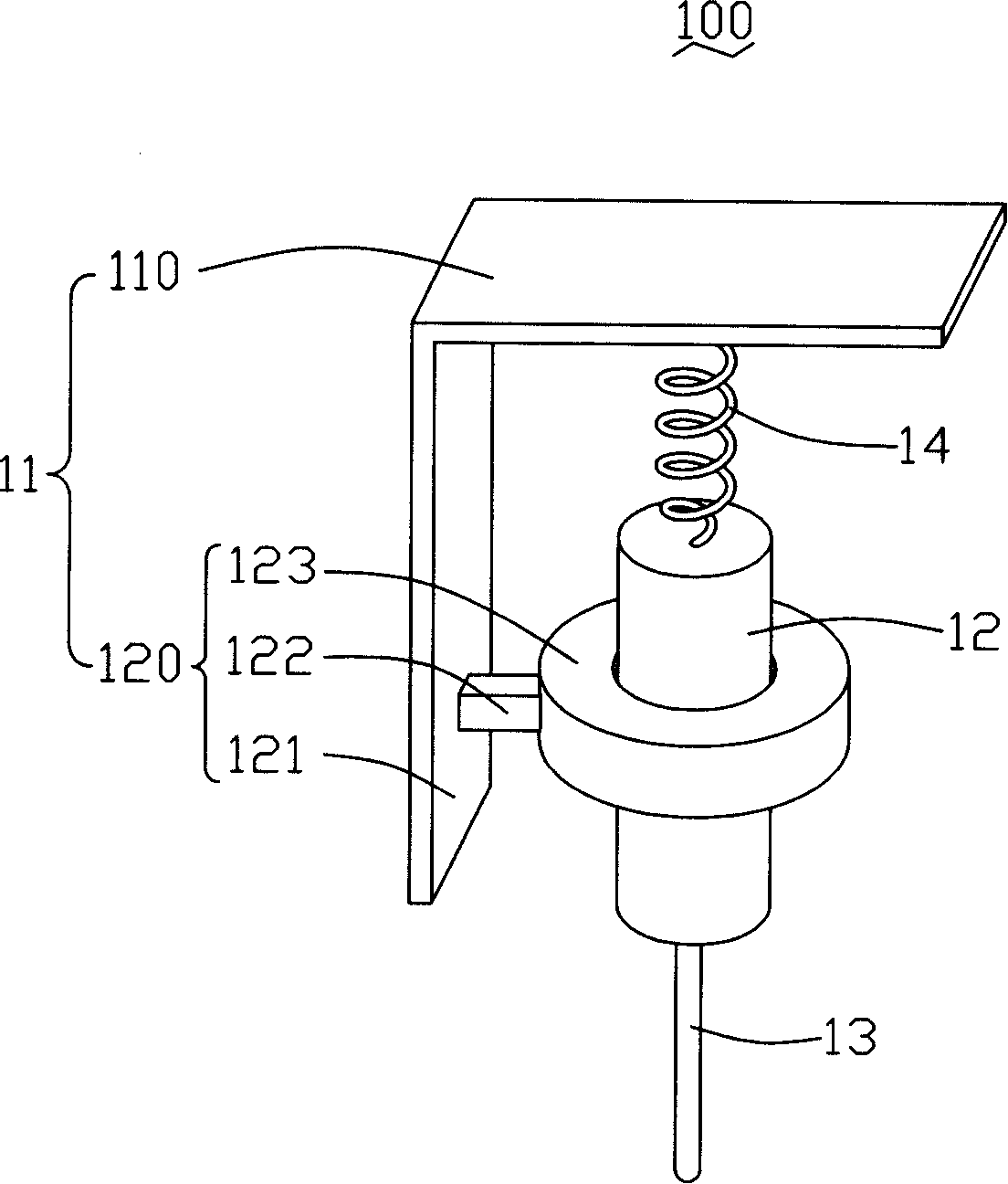 Glue dropping device