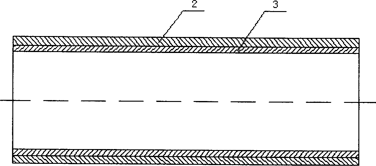 Method for manufacturing bimetal composite wear resistant tube through centrifugal molding double fluids