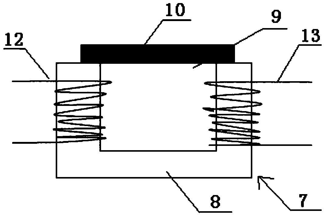 Rapid detection method and device for ferrous oxide in sintered ores