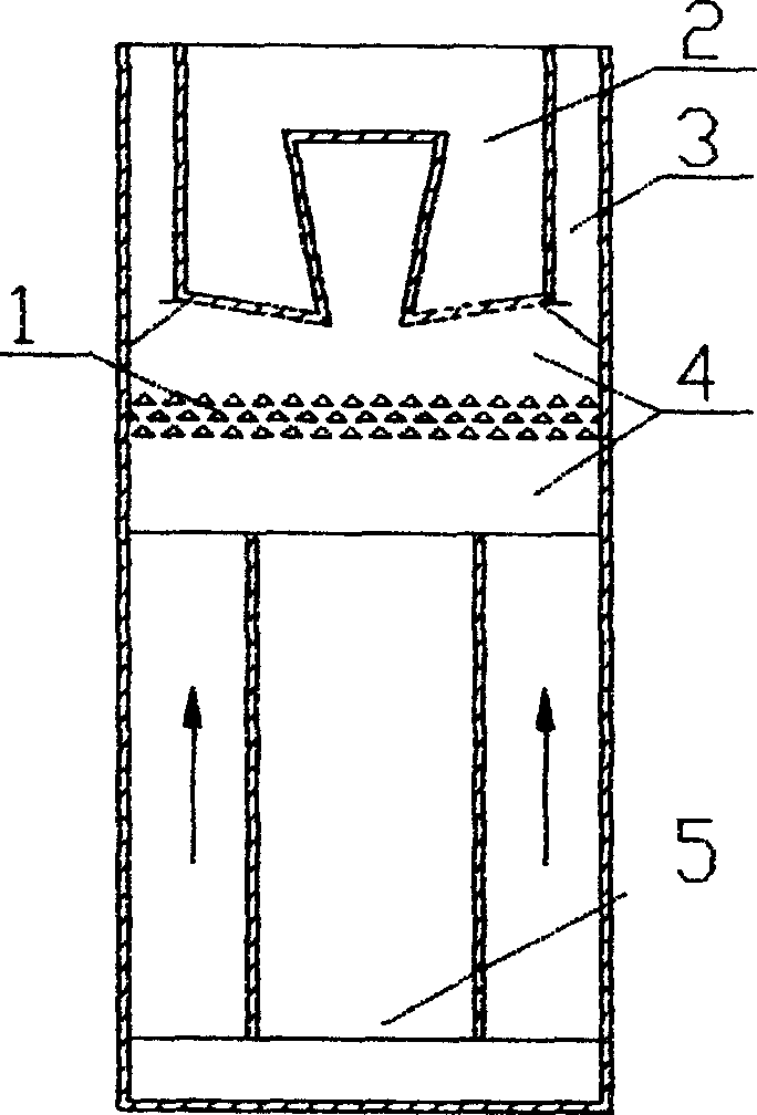 Maze biological carrier separator for biological fluidizing reactor