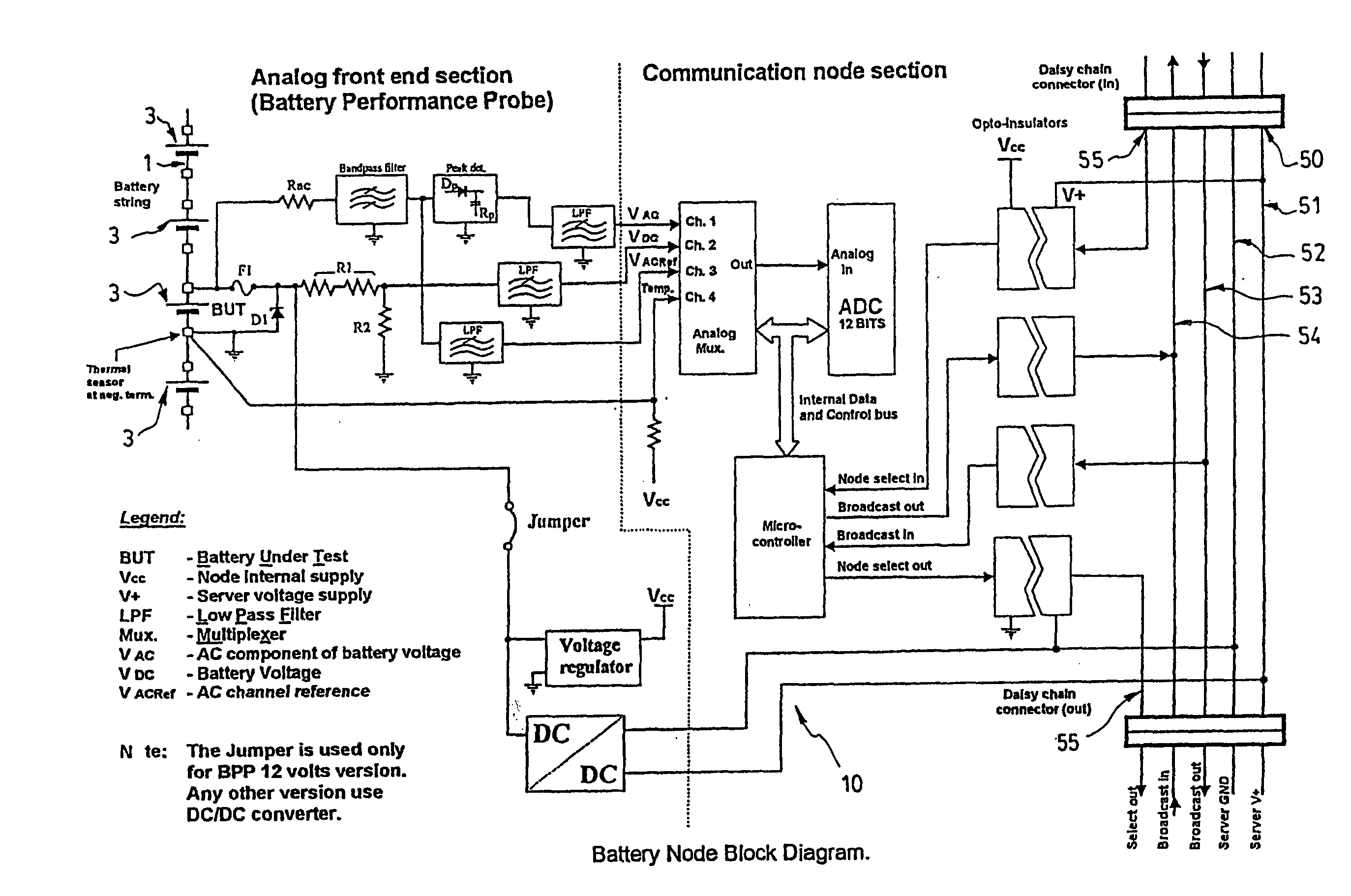 Method and apparatus for the continuous performance monitoring of a lead acid battery system