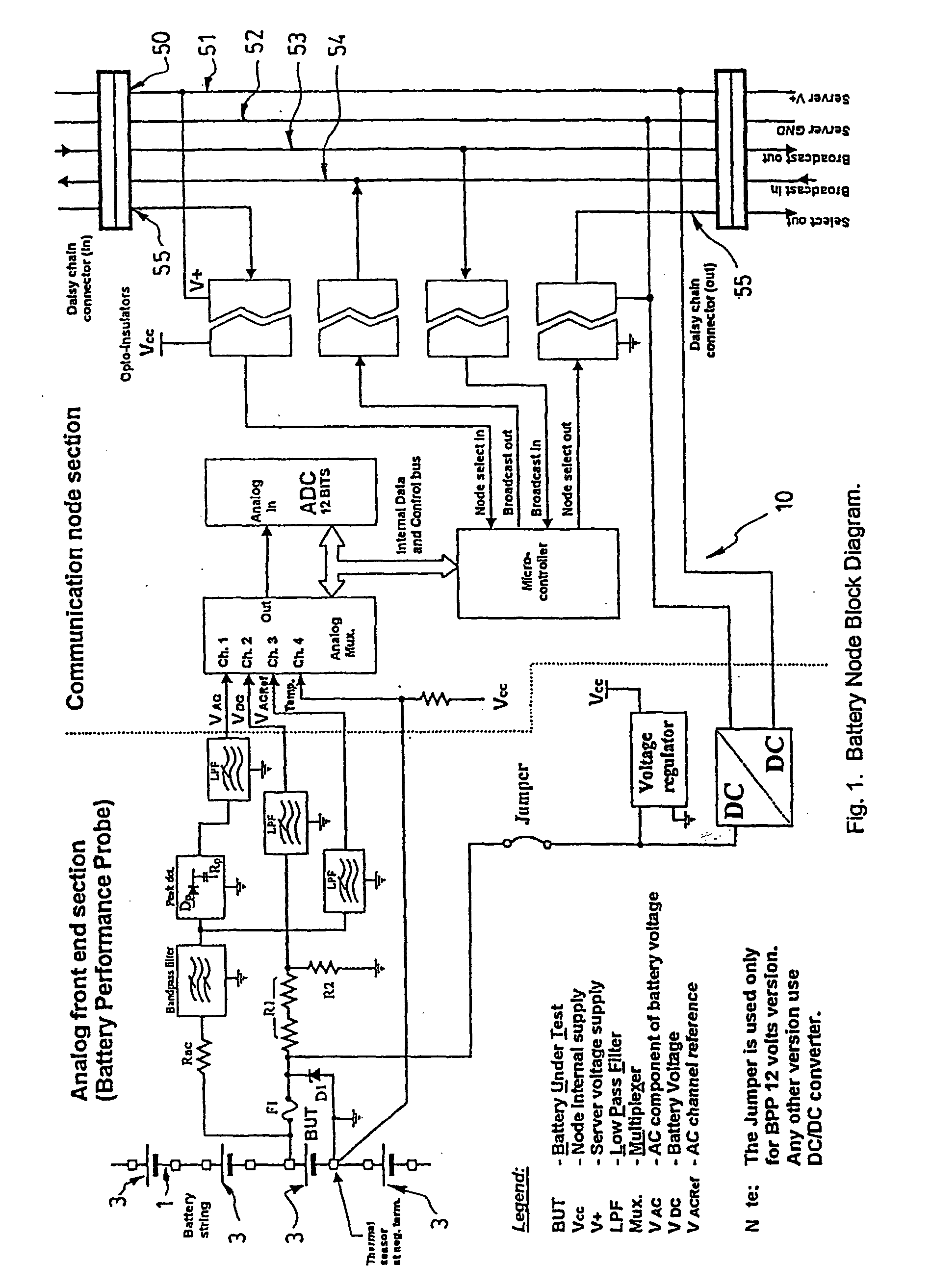 Method and apparatus for the continuous performance monitoring of a lead acid battery system