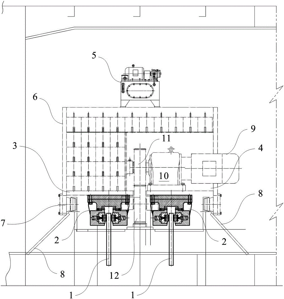 Mobile stowage safety protection device for beacon vessel