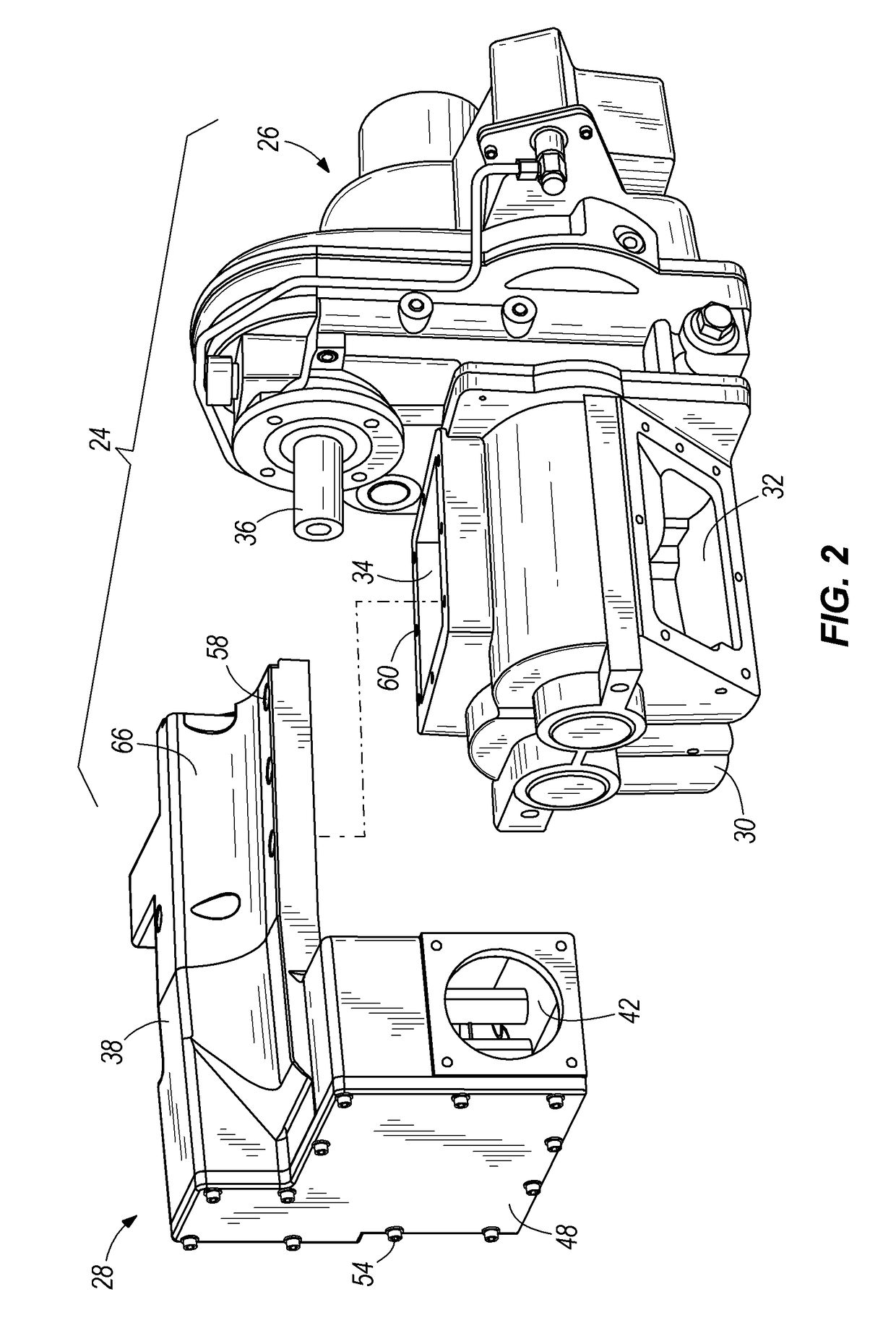 Modular discharge silencer for vehicle-mounted compressor