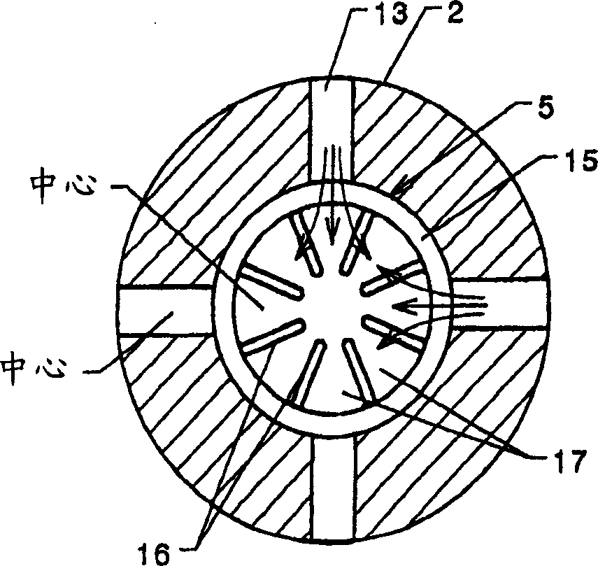 Weft throwing nozzle of fluid spraying type weaving machine