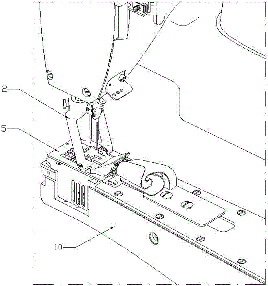 Needle position structure of crank arm splicer