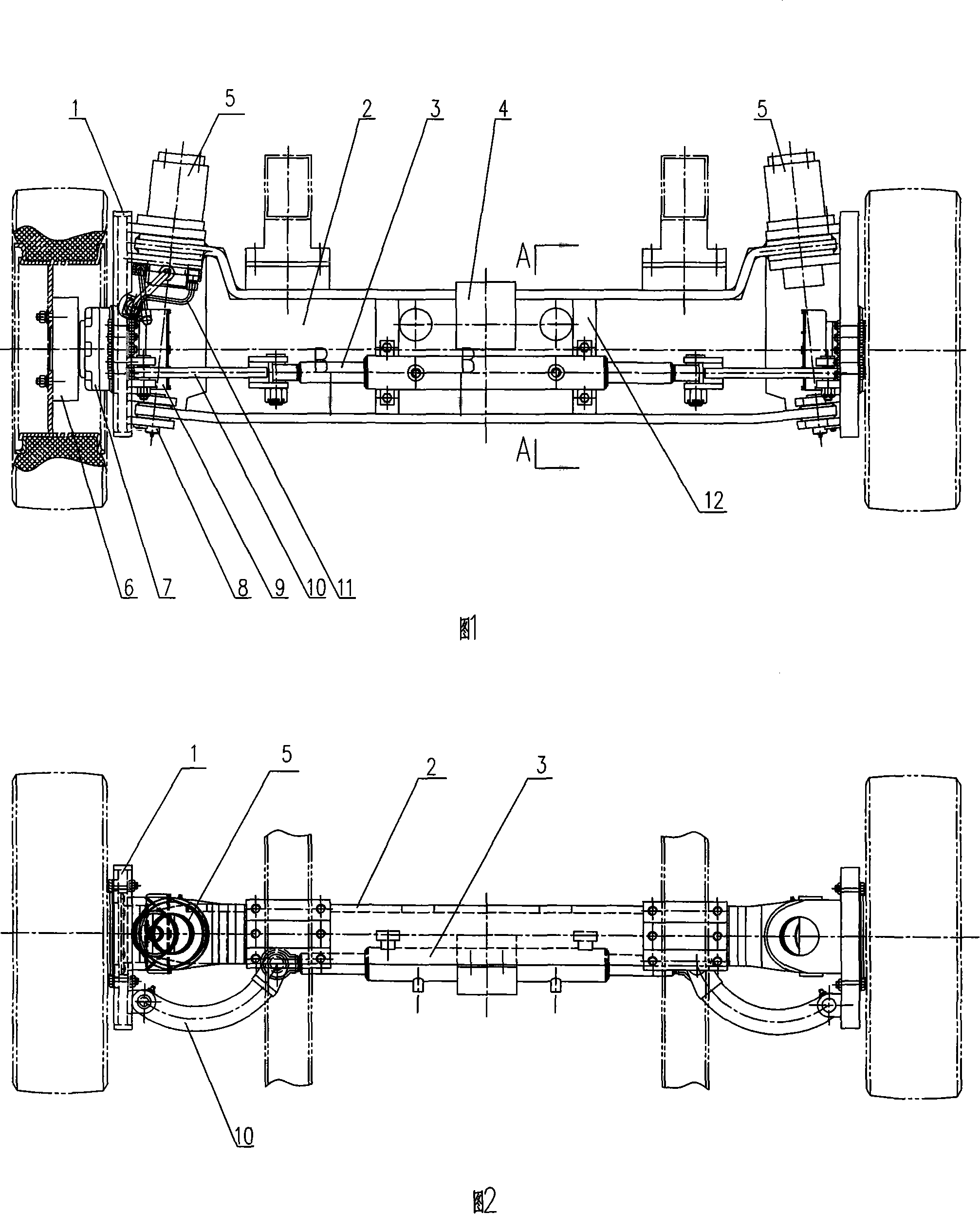 Vehicle complete fluid pressure turning drive bridge