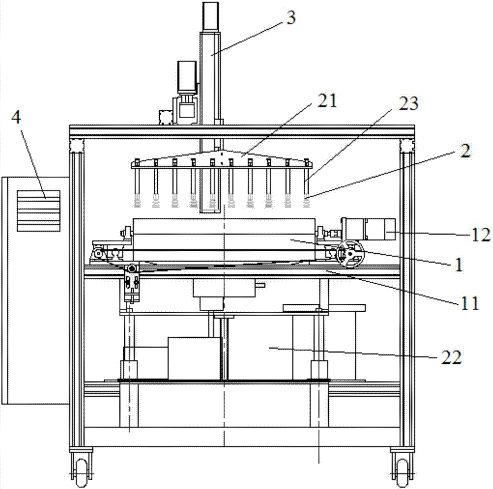 Intelligent defect repairing and automatic disc stacking system and operation method