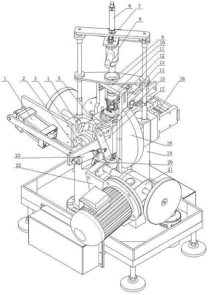 Automatic valve cover ear milling machine