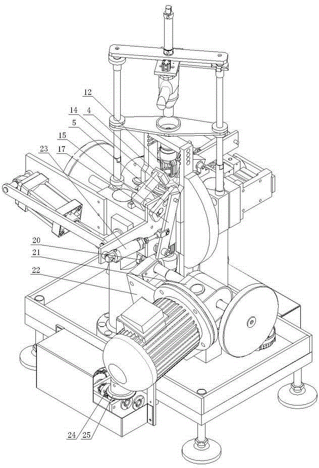 Automatic valve cover ear milling machine