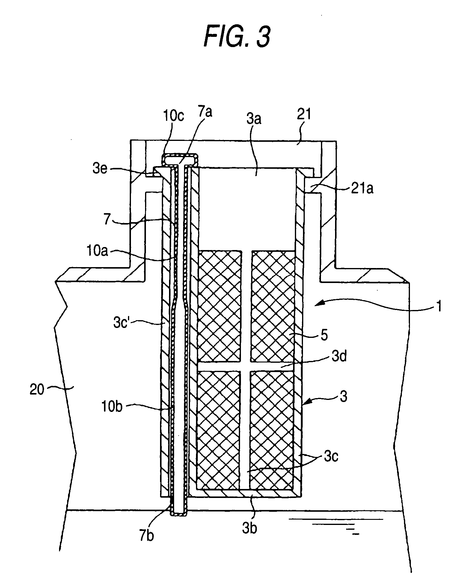 Strainer for oil supply mouth