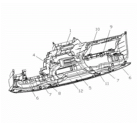 Instrument panel assembly of automobile