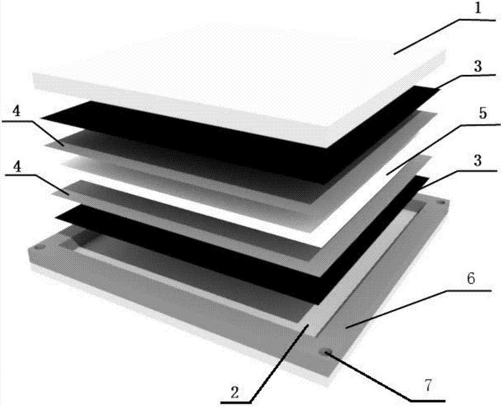 Preparing method of thermoplastic resin matrix carbon fiber-titanium/titanium alloy laminate plate