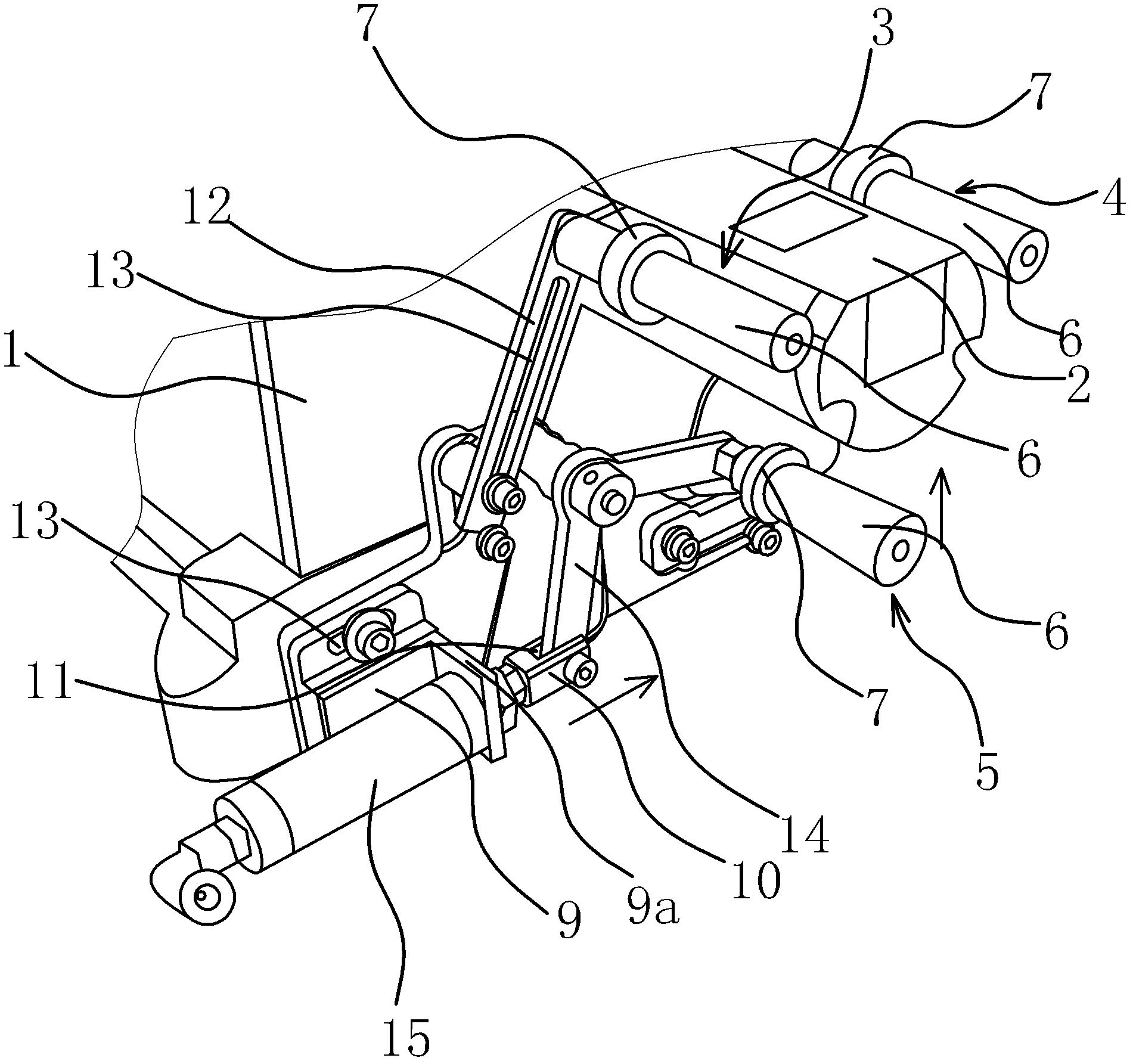 Material supporting device of flat seaming machine