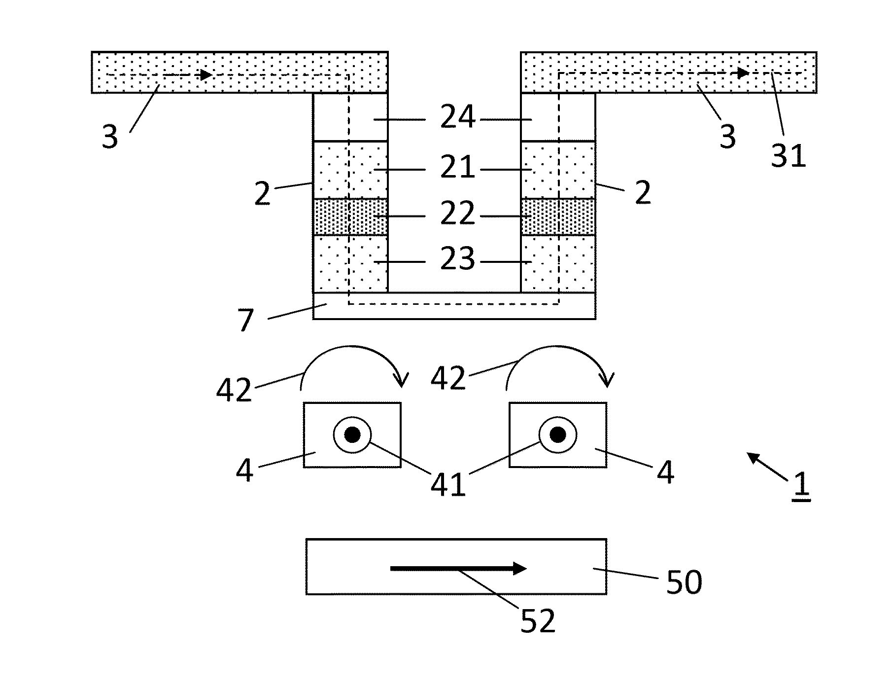 Magnetic logic unit (MLU) cell and amplifier having a linear magnetic signal