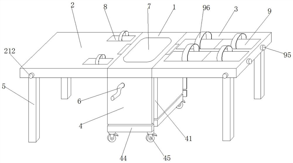 Folding whole-body combined rehabilitation bed