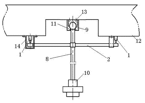 Automatic horizontal adjusting device and adjusting method for platform