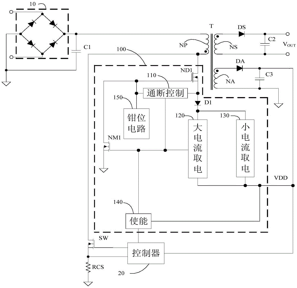 High-voltage start-up circuit