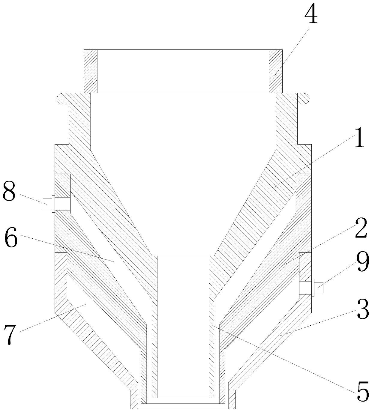 Injection mold convenient for regulating diameter of cable sheath